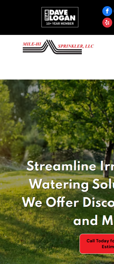 Sprinkler repair and irrigation work by Mile-Hi Sprinkler